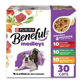 Dog Food Variety Pack with Tuscan, Romana, and Mediterranean Style Dog Food in Dog Gravy, 3 oz Cans