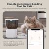 Smart Automatic Cat Feeder - WiFi Cat Food Dispenser with APP Control Up to 15 Portions((8g/Portion) 10 Meals Per Day